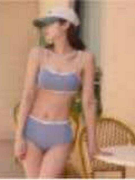 2024 Backless High-Waisted Triangle Bikini - Slimming Solid Color Two-Piece Swimwear