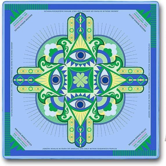 Natural Rubber Extra-Large Mahjong Table Mat Wear-Resistant Durable Non-Slip with Customizable Designs