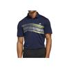 Adidas Golf Series Casual Versatile Soft Skin-Friendly Striped Nautical Polo Shirt Men Polo Shirts Navy-Blue JF8981