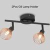 Spot Light 10W Iron Hollow out with 2Pcs G9 Lamp Holder Ceiling Decoration Dining Room Bedroom Ceiling Light