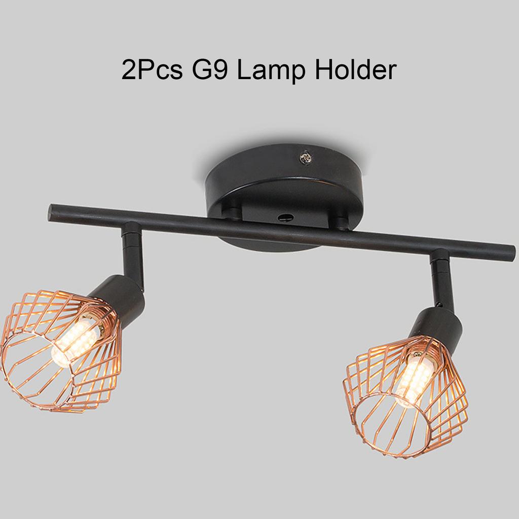 Spot Light 10W Iron Hollow out with 2Pcs G9 Lamp Holder Ceiling Decoration Dining Room Bedroom Ceiling Light