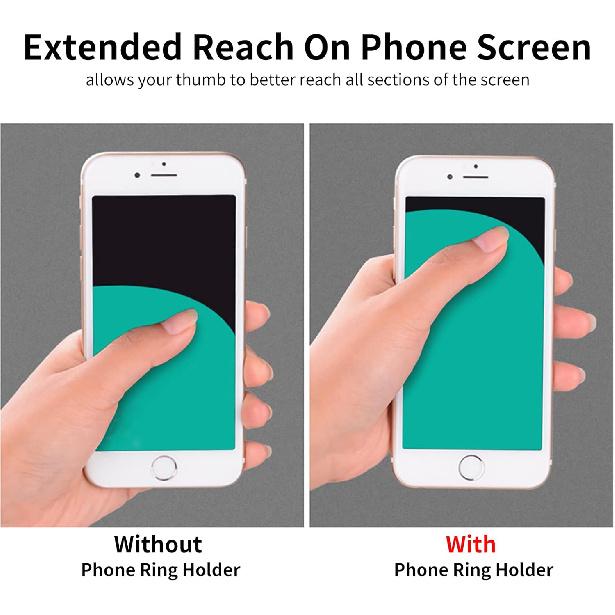 LaMignonne Cell Phone Ring Holder Butterfly Finger Ring Grip Stand 360° Rotation 180° Flip Universal Kickstand Compatible with All Smartphones