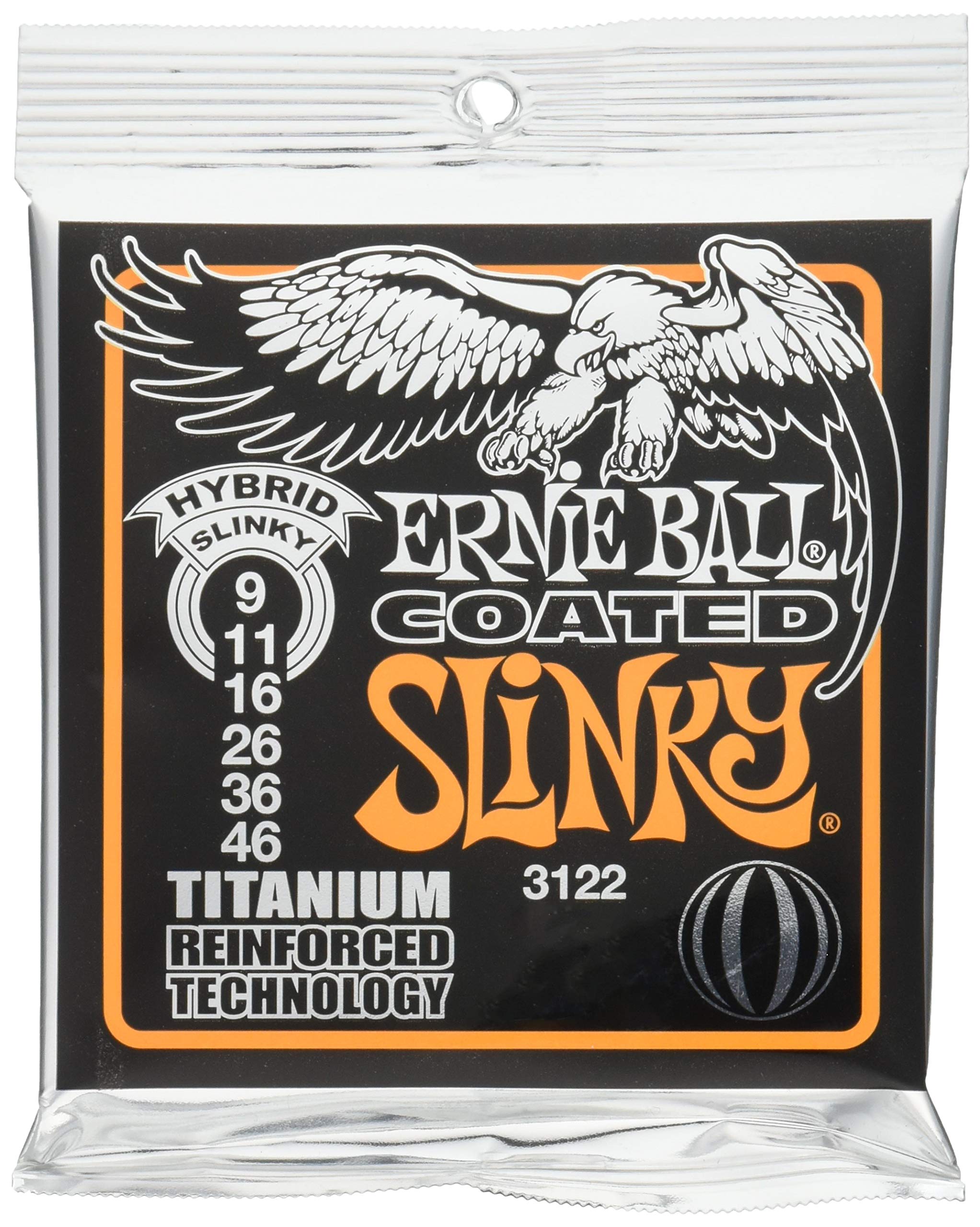 

[Authentic] Ernie Ball 3122 Electric Guitar Strings (09-46) Coated Hybrid Slinky