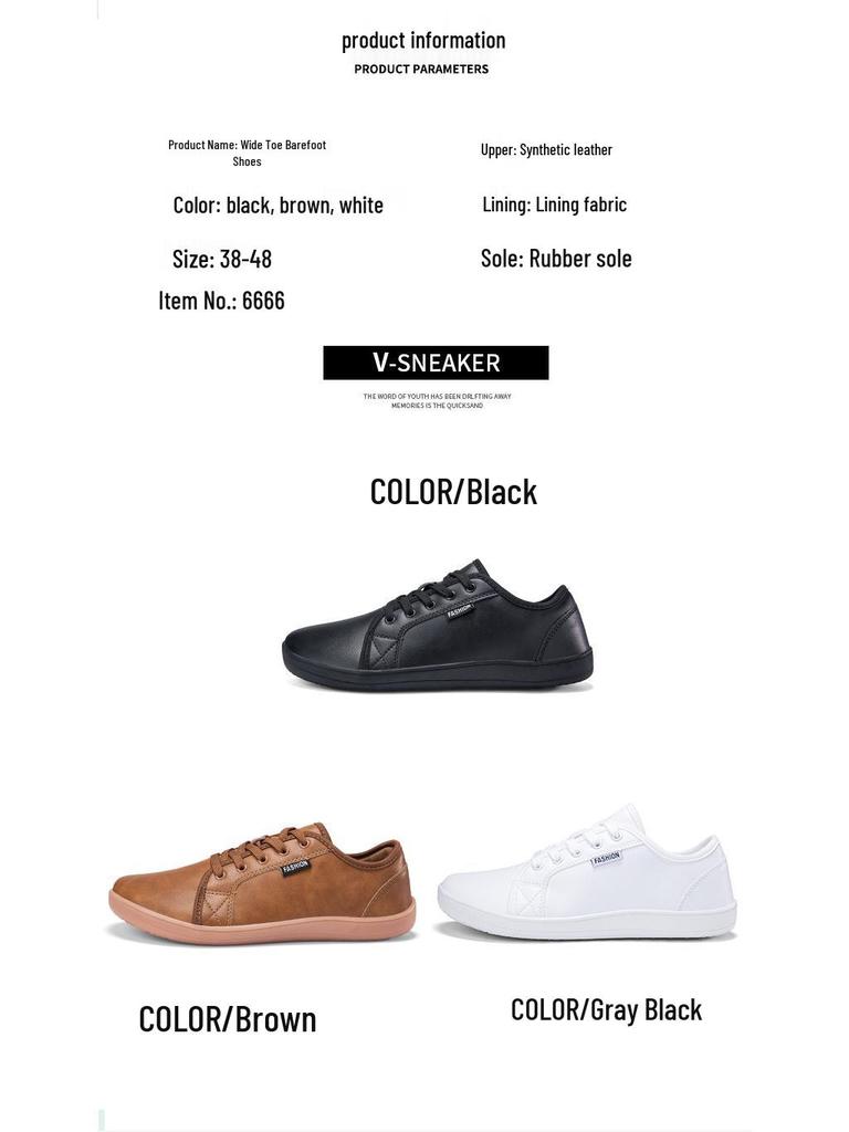 Wide-Toe Barefoot Shoes for Men - Plus Size, Hot-Selling, for Wide Feet