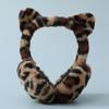 Foldable Leopard Earmuffs Cat Ears Thickened Ear Muffs Warmer Plush Ear Muffs  Women/Men