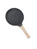 For Breakfast Nonstick Skillet Pancake Pan Black Aluminum Alloy Even Heat Distribution Easy To Clean For Gas Stove