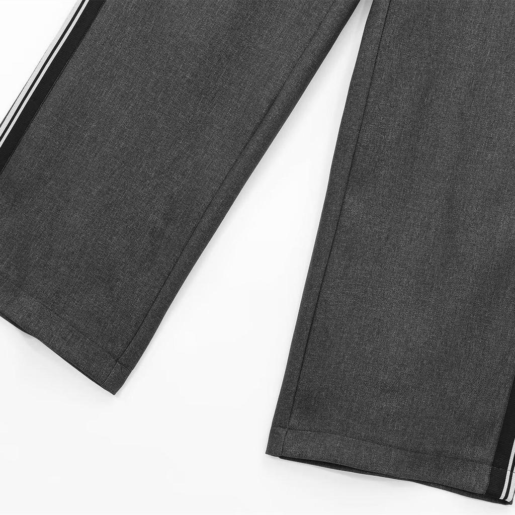 Spring 2025 Women's Commuter Set: Side-Striped Jacket & Wide-Leg Pants