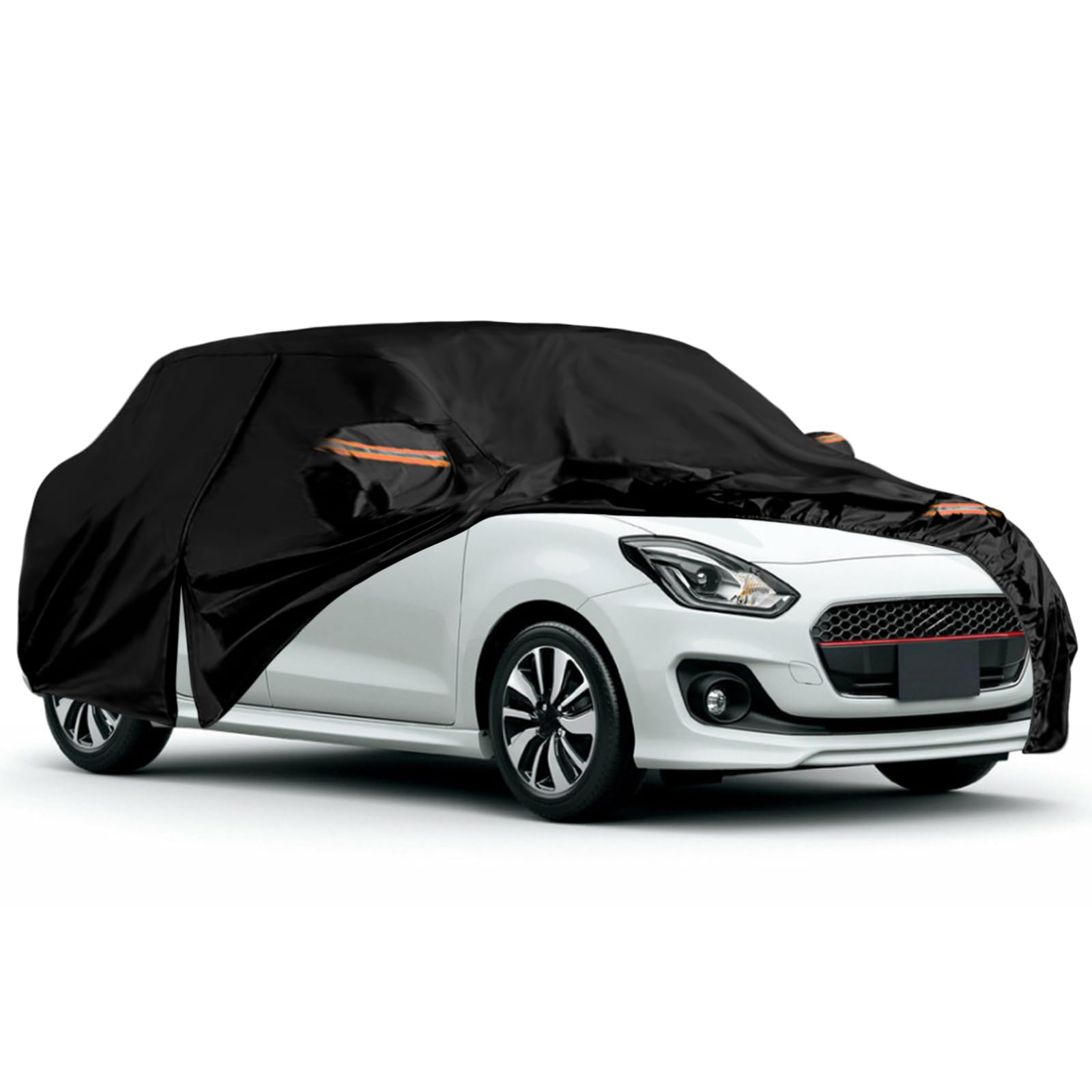 

Tusamika Car Cover for Suzuki Swift Thick Oxford UV Yellow Sand with Elastic Windproof Suitable for All Seasons 2004-2024, Fleece-lined, Fabric, Rain, чёрный