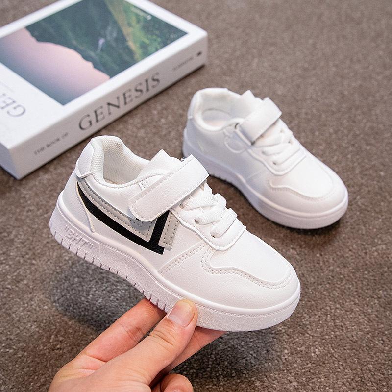 Performance classmates children's little white shoes boys' shoes 2025 spring and autumn new student girls white sports shoes