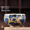 Xiaoci Xiaoqu Gold-Inlaid Jade Kiln-Changed Ceramic Tea Cup