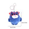 Cute Blue Kitten Plush Keychain Cartoon Stuffed Chubby Cat Doll Keyring Pendant Bag Charm Backpack Hanging Decoration Gifts