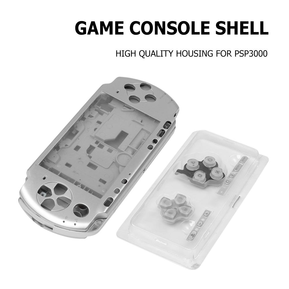 For PSP3000 Game Console Shell Cover Case with Button Kit High Quality Full Housing Shell Replacement Housing Shell Cover