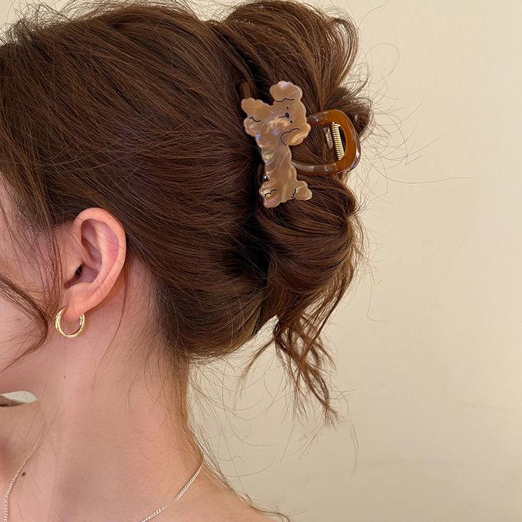 Elegant French Retro Small Shark Hair Clip for Thin Hair