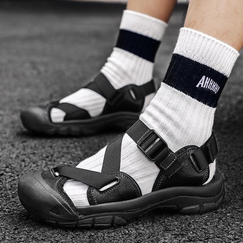 Sandalen Sommer Wat Schuhe atmungsaktiv rutschfest Outdoor Sport und Freizeit Taschenkopf Strandschuhe