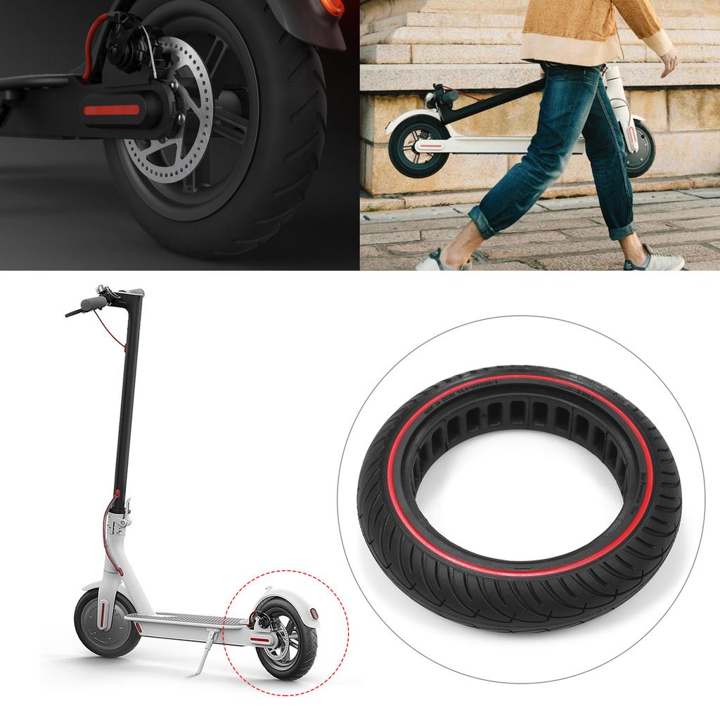 Electric Scooter Tire 8.5 Inches Electric Scooter Tire Shock Absorbing Rubber Wheel Non Pneumatic Wheel Replacement for