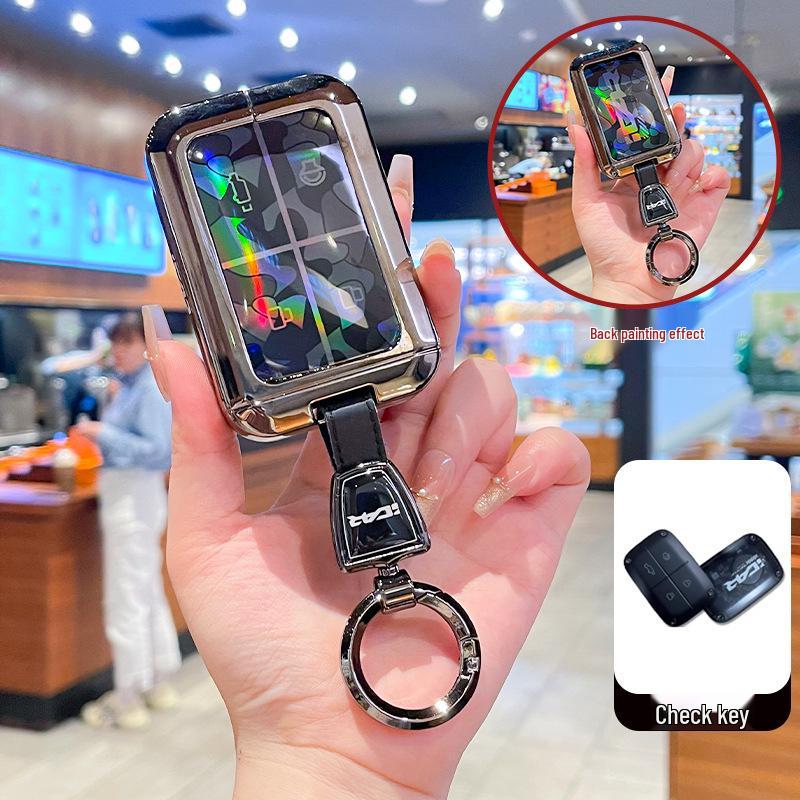 2025 Chery iCAR V23 Smart Bluetooth Key Case with Full Metal Shell and Buckle