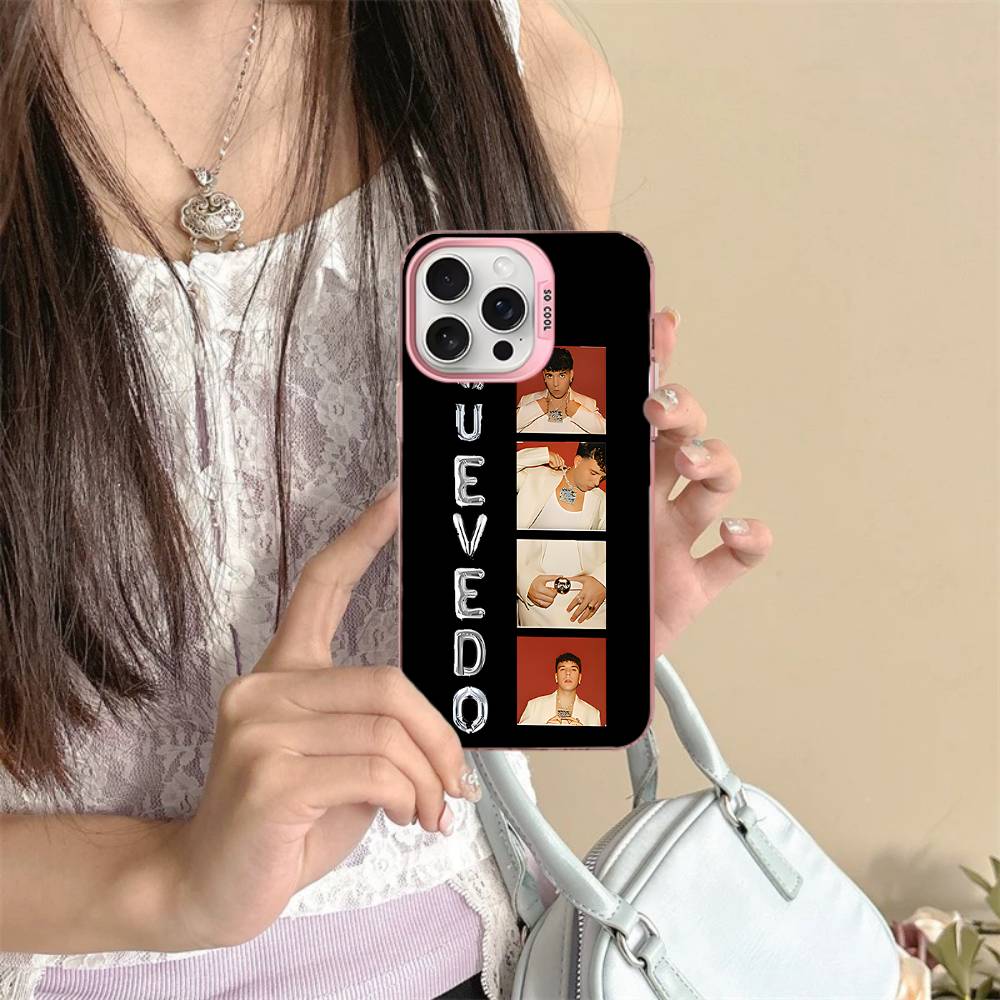 

Singer Q-Quevedo Phone Case Color Silver Shell For IPhone 17 16 15 14 13 12 11 Pro Max Plus iPhone 16pro max