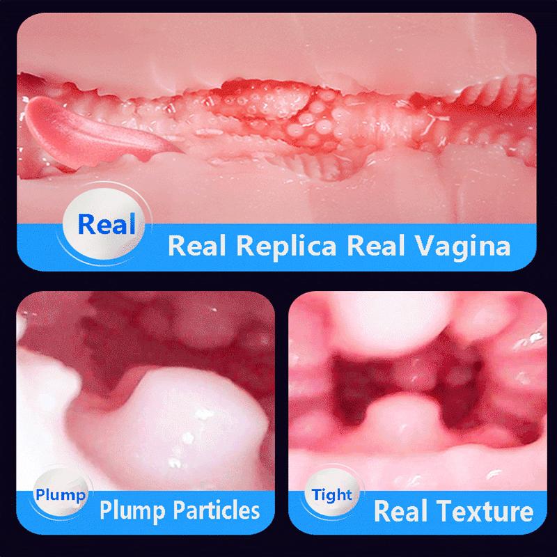Male Masturbation Electric Automatic Vibrator Voice Heating Vagina Puss Blowjob for Adult 18 Men Penis Trainer