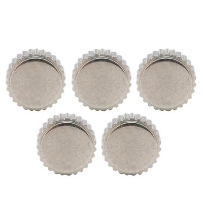 5pcs Watch Crown Parts Convenient Steel Assorted Watch Crown Parts for Watch Replacement Accessories6mm / 0.24in