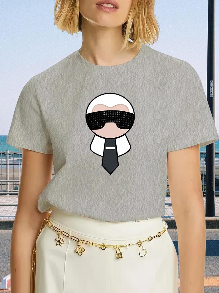 Letnia Moda Męski T-shirt Trendowy Casualowy Bawełniany T-shirt Krótki Rękaw Luksusowa Marka T-shirt Męski Damski Odzież Y2k Topy Unisex