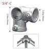 Fixed buckle Frame Fasteners Aluminum Alloy Steel Circular Pipe Connector  Steel Tube Shelf