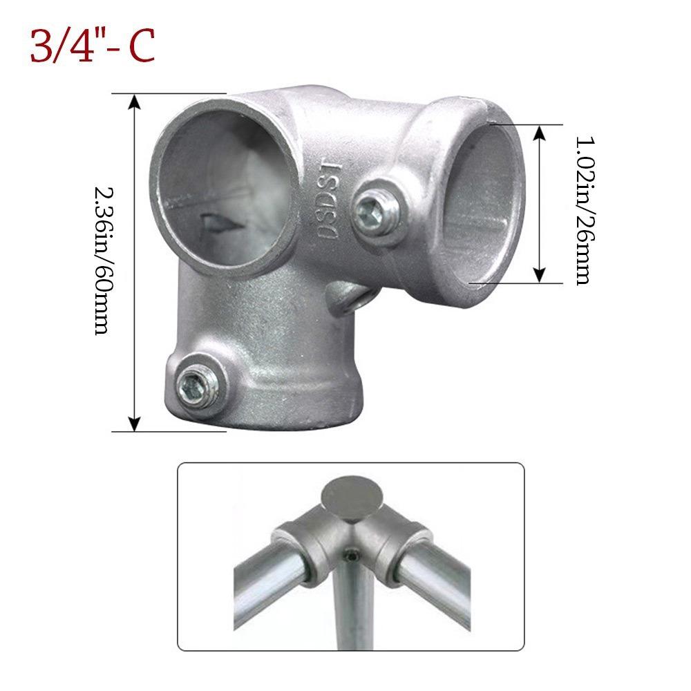 Fixed buckle Frame Fasteners Aluminum Alloy Steel Circular Pipe Connector  Steel Tube Shelf