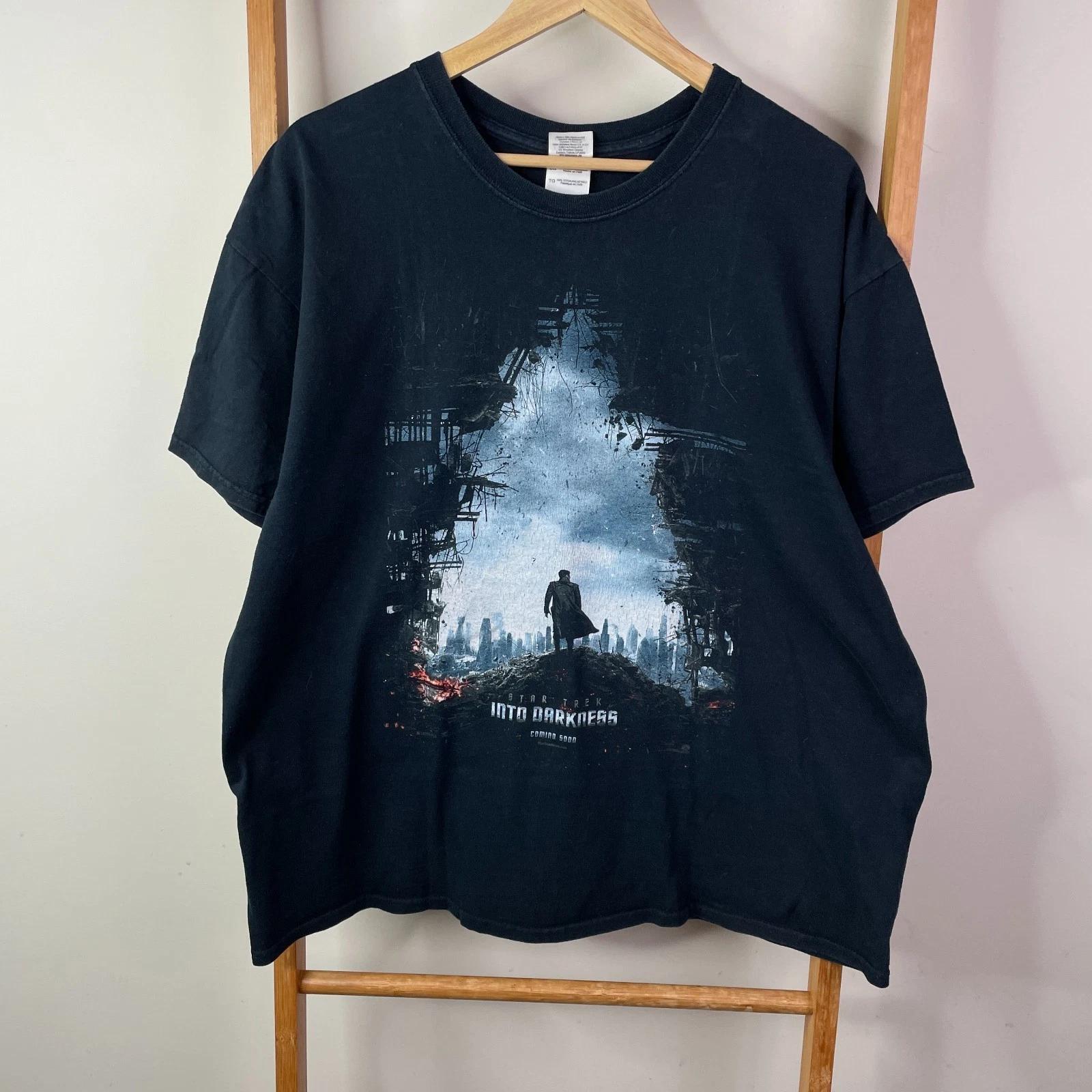 Star Trek Movie Promo Shirt Mens Extra Large Black Graphic Print 4XL