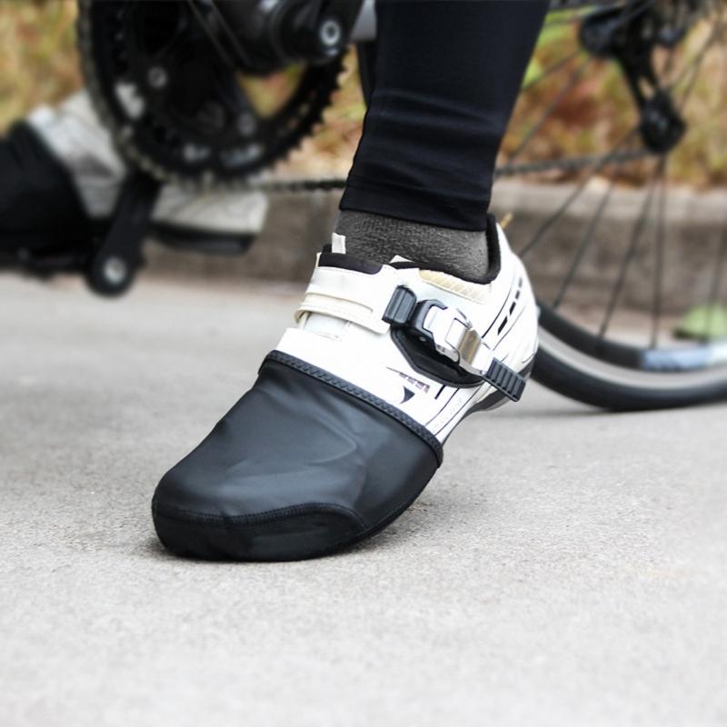 Thermal Insulated Cycling Shoe Covers Half Toe Design Windproof Anti Slip Design Suitable For Winter Bicycles Riding 2pc