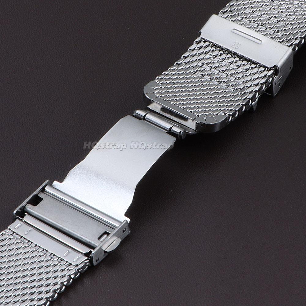 1.0mm Mesh Metal Milanese Watchband 18mm 20mm 22mm Stainless Steel Watch Band 3mm Thickness Strap for DW for Seiko Wristband