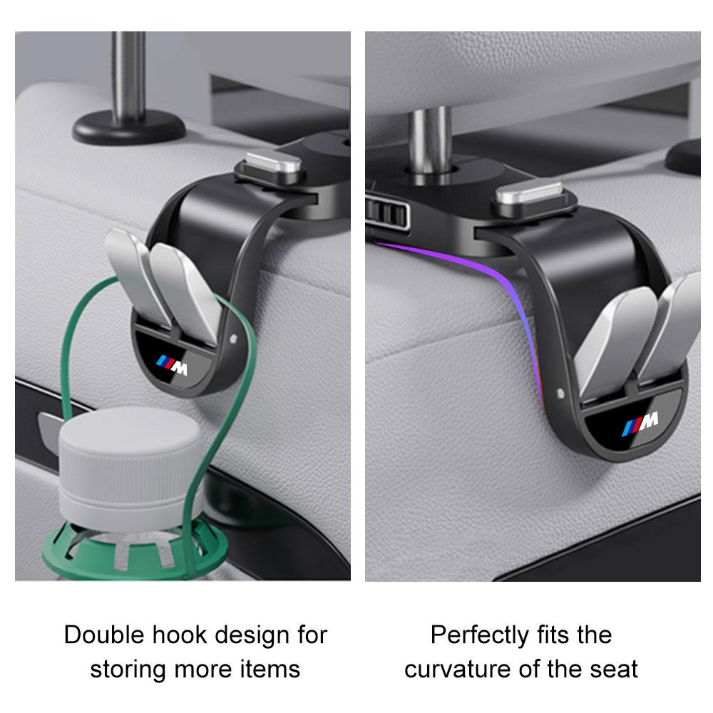 AAAQN1 Upgraded Car Seat Back Hook Headrest Storage Hooks For BMW 1 3 5 6 7 Series M M3 M4 M5 M6 E36 E46 E90 E91 F48 G30 IX X1 X3 X5 X6