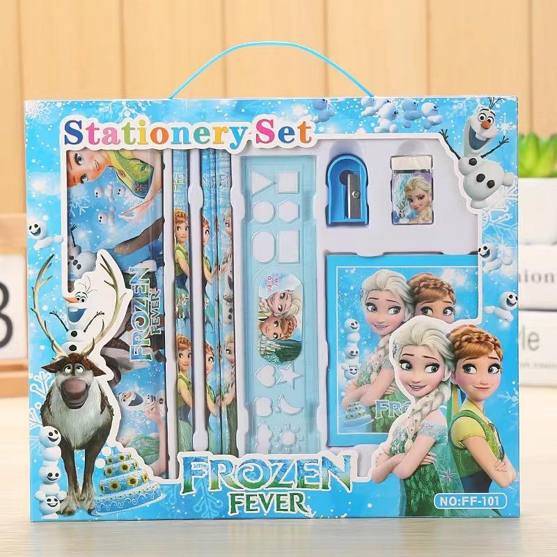 Disney Stationery Set Including Cartoon Design Gift Box Notebook Pencil Ruler Marker Box Etc Creative Art Supplies and Office Supplies Gift Set