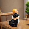Luxury Resin Desk Ornament: Girl with Dog