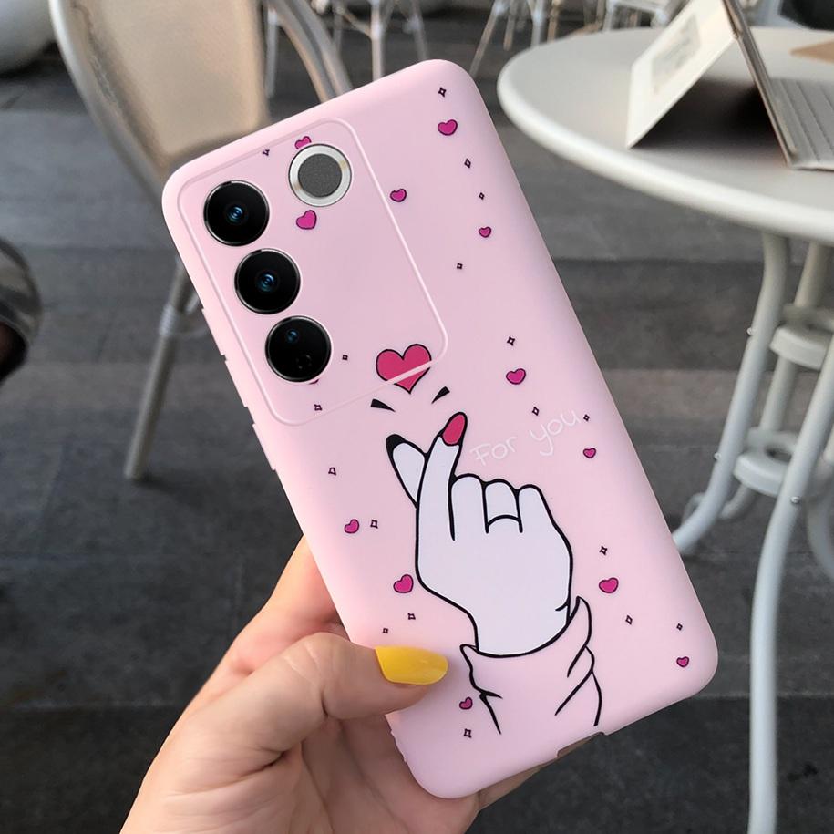 For Vivo V27 Pro Case Vivo V27e Back Cover Fashion Candy Color Painted Funda For Vivo V27 5G V 27e V27Pro V2237 V2230 Soft Shell