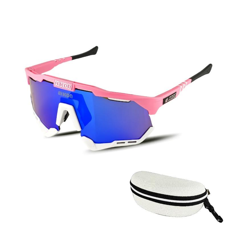 Men's and Women's Sports Glasses, Outdoor Riding Goggles, Motorcycle Lenses, Running Marathon Riding Glasses, Discoloration