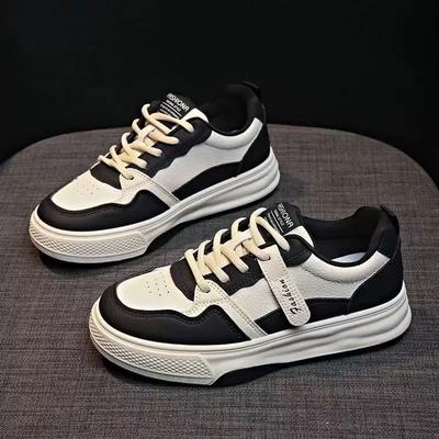 Little White Shoes Women's Spring and Autumn Versatile Women's Shoes Sports Casual Thick Baseplate Shoes Round Head Fashion Shoes