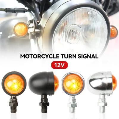 2Pcs Universal Motocicleta Turn Lamp 12V Luz de Sinalização LED LED Piscando Indicadores de Luz Blinker para Kawasaki Suzuki Yamaha