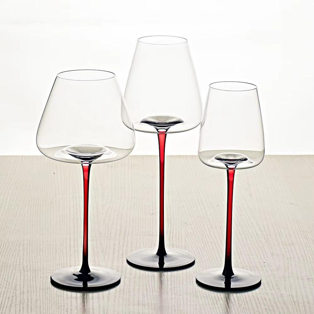 2pcs Hand-blown Champagne Goblet European Style Red Wine Cup Bar Tool Crystal Red Wine Glasses  Gift