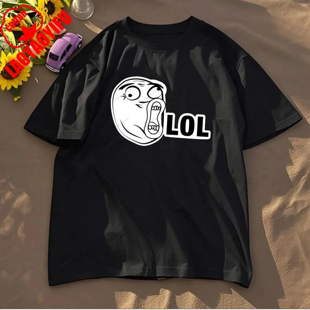 Rage Comic Trollfac Printed T Shirts Funny T Shirt  AnimeCotton Tees Fit Sweatshirt for Daily Wear High Quality Cotton Tops