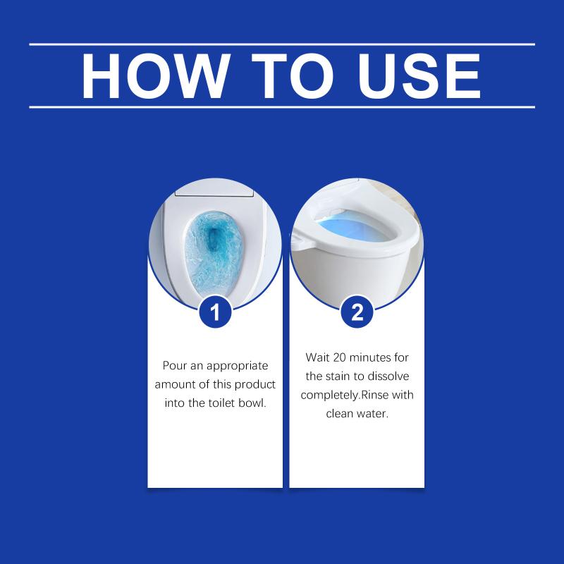 Powerful Toilet Bowl Cleaner – Removes Tough Stains & Yellow Rings Fast. Limescale & Rust Remover, Deep Cleans & Disinfects