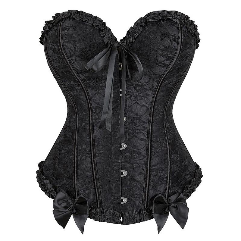 

Корсет TikTok Интернет-знаменитость Тот же Формирующее белье Корсет на косточках Придворный корсет L чёрный