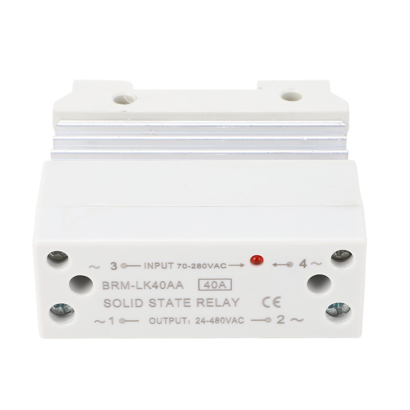 

Din Rail Solid State Relay Integrated 70‑280VAC Input 24‑480VAC Output Single Phase Solid State Relay with Heat Sink