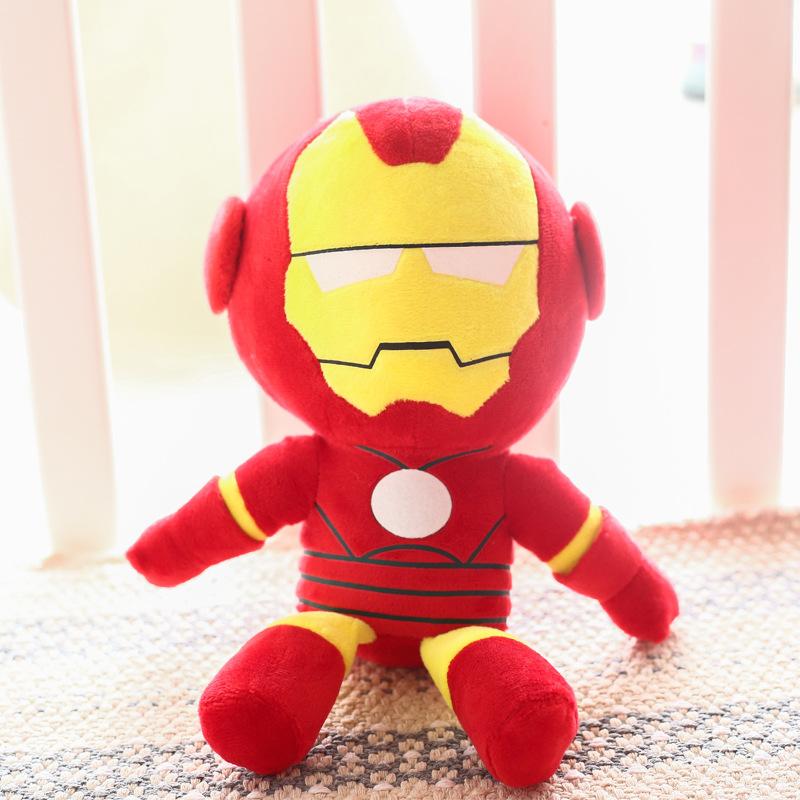 Big Size Cartoon Super Hero Plushies Captain America Spider Man Iron Man Doll Soft Stuffed Anime Plushies Birthday Gifts Kids