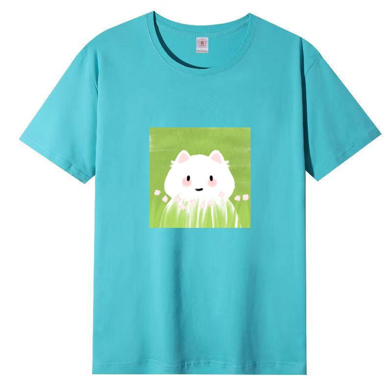 Summer New Short-sleeved T-shirt Female Loose Korean Women Cartoon Printing Half-sleeved Blouse