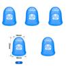 5/10Pcs Silicone Finger Sleeve Slip Antis-scalding Needle Flip Book Money Playing Piano Thimble Tip Hollowed Out Breathable