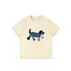 Summer new cartoon dog print design short-sleeved T-shirt women's casual loose and cute versatile bottoming top