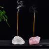 Crystal Stone Incense Stick Holder Natural Healing Gemstone Incense Tray for Home Bedroom Office Decoration Gift