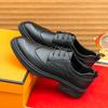 Formal Dress Brogue Shoes Mens Office Leather Shoes Gentlmen Business Luxury Classic Retro Fashion Lace-up Shoes Gentleman Shoes
