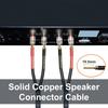 UCINNOVATE Lautsprecher mit Lautsprecherklemmenstecker Bananen-Geflochtenes Lautsprecherkabel für Audioverstärker und Subwoofer 3m/2er-Pack Kabel, Vorgeschnitten, Stecker,