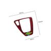 For BMW 3-Series 2005-2011 2012 Red Carbon Fiber Console Gear Shift Cover Trim