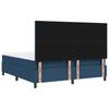 Box Spring Bed with Headboard Blue 180 x 200 cm Fabric